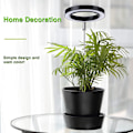 Miniatyrbillede 3 af 5: 1 stk. Vækstlys Indendørs Fuld Spektrum, Indendørs Imitation Sol Vækstlampe Egnet Til Indendørs Planter Kødfyldte Blomster Ideel Til Små Planter black