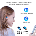 Pikkukuva 2 / 5: Langattomat Bluetooth 5.0 -nappikuulokkeet, ensiluokkainen äänenlaatu, kosketusohjaus, LED-näyttö