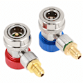 Miniatyrbillede 1 af 5: Justerbar Quick Connect Adapter, AC R134A Adapter, Hurtig og Nem R-134A til Bil Tilføj Slangetilslutninger til Fluorindustrien