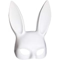 Miniatyrbilde 1 av 5: Hvit Kanin Maske Maskerade Kaninmaske Kanin Halvmaske for Bursdagsfest Påske Halloween Kostyme Tilbehør