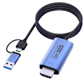 Miniatyrbillede 1 af 5: USB3.0 Type-C Video Capture Card 1080P HDMI-kompatibel Video Grabber Boks Understøtter Win/Android5.1 eller Nyere System