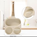Miniatyrbilde 2 av 5: Stekepanne med 3 hull, eggpanne med non-stick sunn granitt for frokost, multi-egg stekepanne