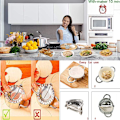 Miniatyrbilde 2 av 5: Dumpling Empanada Ravioli Maker Press Mold i rustfritt stål - Wontonform, enkelt verktøy for dumplingomslag, deigstempelkutter, bakverkpai-laging
