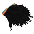 Miniatyrbilde 5 av 5: Morsomme Parykkhatter Høy Elastisitet Hold Varm Strikket Beanie Lue Med Dreadlocks For Jul Halloween black