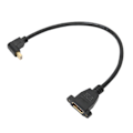 Pikkukuva 2 / 5: DP Naaras - Mini DP Uros Kaapeli Kaksireikäinen Lukittava Malli Displayport Sovitin QXGA 2560x1600 Resoluution Ulostulolle