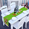 Miniatyrbillede 2 af 3: Grinchmas Bordløber Glædelig Jul Vinterferie Fest Pejs Køkken Spisestue Boligindretning (Grøn, 13\" x 72\")