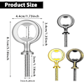 Miniatyrbilde 2 av 5: Metall Flaskeåpnere - Rustfritt Stål Innlegg For DIY Prosjekter (4 Stk)