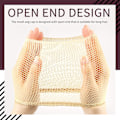 Miniatyrbilde 2 av 4: Parykknett, 4 stk. Parykkhetter Mesh Nett Åpen Ende, Lys Brun Parykkhette for kvinner, Nylon Mesh Parykknett, Sterk Parykkhette Lys Brun