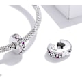 Miniatyrbilde 4 av 5: 925 Sterling Sølv Hjerte Spacer Charms for Armbånd