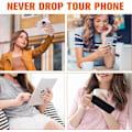 Miniatyrbillede 2 af 3: Telefon Ring Holder Fingerstøtte, 360° Rotation Foldbar Stand Justerbar Kompatibel med de fleste smartphones (Sort)