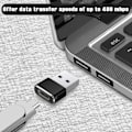 Miniatyrbild 3 av 5: USB till USB-C Adapter för Apple iPhone 16 ProMax Laddare Adapter 3-pack, Typ C Hona till USB A Hane Kabelkontakt för iPhone 15 14 13 12 11