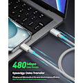 Miniatyrbillede 2 af 4: iPhone 15 Opladerkabel 20W [3-Pak 2M+2M+1M] USB C til USB C Kabel PD3.0 QC4.0 Hurtig Opladning