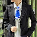 Pikkukuva 3 / 5: Japanilainen naisten valmiiksi solmittu solmio JK & JC -univormuun tai cosplay-asusteeksi (Royal Blue)