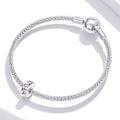 Miniatyrbilde 5 av 5: 925 Sterling Sølv Hjerte Spacer Charms for Armbånd