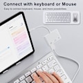 Miniatyrbild 3 av 5: USB C till Micro USB-adapter, (4-pack) Typ C hona till Micro USB hane konvertera kontaktstöd laddningsdatasynkronisering (grå)