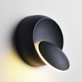 Miniatyrbillede 1 af 5: Moderne væglampe LED væglampe kreativ eclipse væglampe varm hvid 2-i-1 LED loftlampe 5W loftlampe jernlamper, Sort
