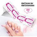 Miniatyrbild 3 av 5: Nagelformar, Manikyrpappersbricka, 100 stycken Nagelförlängningsguide, Nagelkonstformar Dekal, Nagelförlängning för Akryl- eller UV-Gel Förlängningar