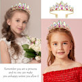 Miniatyrbillede 4 af 5: Tiara Kroner til Kvinder Piger Elegant Prinsesse Krone Tiaraer til Kvinder Brude Bryllup Prom Fødselsdag Cosplay Halloween