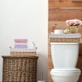 Miniatyrbillede 3 af 5: Opbevaringskurv Fletkurve til organisering Opbevaringskasser til bordplade Toiletpapir Opbevaringskurv til toiletcisterne (sæt med 2, grå)