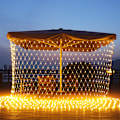 Miniatyrbilde 3 av 5: Sikker Spenning Nett Julelys Vanntett Utendørs Innendørs 320LED 3M*2M (10ft*6.6ft) Flerfarget, 8 Moduser