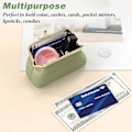 Miniatyrbilde 5 av 5: Myntpung, liten PU-skinnpung for mynter, myntpunglommebok med spenne, bilmyntholderpose for kvinner menn barn jenter (svart)