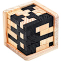 Miniatyrbild 1 av 5: Trä Brain Teaser Pussel Kub Påskkorg Fyllning Träpussel T-Format Jigsaw Logik Pussel Pedagogisk Leksak för Barn och Vuxna T-shaped
