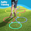 Miniatyrbild 4 av 5: 10 st/set Sensorisk Träning Agility Ringar, Färgglada Plast Multiplayer Interaktivt Roligt Spelset, Kasta & Hoppa Spelslingor, Utomhus Trädgård