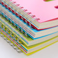 Miniatyrbild 4 av 5: A5 Spiral Notebook 2 Tums Dagbok Anteckningsblock Separator Linjerad Spiral Notebook för Kontor Skola Blue