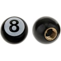 Miniatyrbillede 4 af 5: Sorte 8 Ball Dæk Hjul Fælg Ventil Hætter Støvhætter (4 stk.) Universal til Biler, SUV'er, Cykler, Motorcykler, Lastbiler