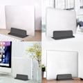 Miniatyrbillede 4 af 5: Vertikal Laptop Stand - Justerbar Skrivebordsholder (sort)