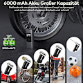 Miniatyrbillede 4 af 5: 6000mAh Mini Bærbar Luftkompressor, 150PSI Elektrisk Cykel Luftpumpe med Digital LCD-skærm og LED-lommelygte, Bilhjulspumpe