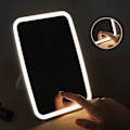 Miniatyrbillede 5 af 5: Bærbart LED Makeup Spejl - 3 Farve Lystilstande, Justerbar Lysstyrke, Touch Sensor, USB Opladning, Kompakt Foldbart Design - Grea
