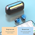 Miniatyrbillede 3 af 5: Trådløse Ørepropper Bluetooth 5.0 Hovedtelefoner Premium Lydkvalitet Touch Kontrol LED Display