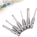 Miniatyrbilde 4 av 5: 4 stk. Magnetiske S2 Stål Legering Flat Head Skrutrekker Bits 1/4\" 100mm