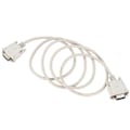 Miniatyrbilde 5 av 5: 1.5m Rs232 Db9 9 Pin Hann Til Vga Video 15 Pin Hann Adapterkabel Lys Grå