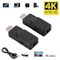 Miniatyrbillede 3 af 4: 60M HDMI Extender HDMI Til RJ45 Over Cat 5e/6 Netværk LAN Ethernet Adapter 4K FP