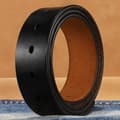Ægte læderbælte uden spænde 03 Sort 3 03 Black 3.8cm