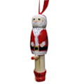 Miniatyrbillede 5 af 5: Sjov Julemand Vedhæng, Julepynt, Juletræspynt, Sjov Stående Julemand i Træ, Personlig Juledekoration