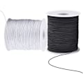 Miniatyrbild 1 av 3: Elastisk sladd för armband, 2 rullar 1 mm 330 fot robust armbandssnöre, stretchig elastisk tråd för smyckestillverkning, halsband, pärlning