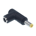 Miniatyrbillede 1 af 5: 1 stk. 5,5x2,5 mm hun-jack til han-stik 90 grader DC strømstik adapter 5.5x2.1mm
