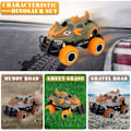 Miniatyrbild 2 av 5: Presentleksaker för pojkar 5 4 6 3 år gamla, fjärrstyrda bilar för pojkar, dinosauriefestgåvor, dinosaurieleksaker för pojkar (orange)