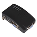 Miniatyrbilde 1 av 5: Av Til Vga Adapter Rca Vga Konverter Pc Rca Kompositt S-video Av Inngang Til Pc Vga Lcd Utgang Konverter-A