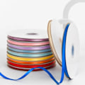Miniatyrbild 5 av 5: 3mm satinband ballongband, tjock, 91m satinband tårtband tygband rulle för hantverk, gåvor förpackning Lemon yellow