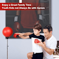 Miniatyrbillede 5 af 5: Punching Bag med stativ til voksne og børn, justerbar speed reflex træningssæk inklusive handsker, træningssæt til hjemmegym