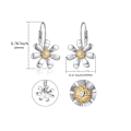 Miniatyrbilde 3 av 4: Chic Daisy Øredobber - Legering, Flerfarget, Perfekt Gave til Bursdager & Jul, Perfekt for Vinter, Nyttår