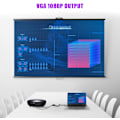 Miniatyrbild 4 av 5: USB C till Type C, 4-i-1 USB-hubbar, Dubbel skärmvisning, USB C till 4K HDMI/HDTV, VGA-adapter, USB 3.0-laddning