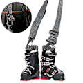 Miniatyrbillede 3 af 5: Nylon Snowboard Støvle Bærerem Til Rulleskøjter, Skistøvler, Etc. Sort Skiudstyr gray