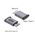 Miniatyrbild 5 av 5: 2st Micro-B Hane till Typ C Hona Adapter Typ-C USB3.0 Micro-B Kontakt för Extern Hårddisk HDD Kabeladapter