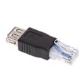 Miniatyrbillede 1 af 5: 2 stk. USB 2.0 Adapter Type A Hun til RJ45 Han Adapter Konverter Stik s202412121294