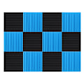 Miniatyrbillede 3 af 5: 9-pak Sort 30 x 30 x 2,5 cm Lydabsorberende Paneler Studio Lydisolering Skumkiler Uden Lim